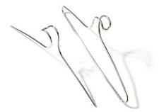 Design Kleiderbügel aus Edelstahl Kleiderhaken " james " hängt parallell von XXD