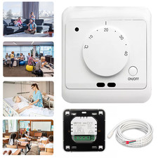 Raumthermostat Fußbodenheizung Aufputz mit Ein/Aus-Schalter Raumtemperaturregler