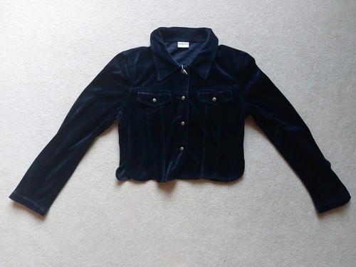 Samt jacke bluse - gr., 164
