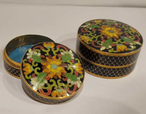 Paar emaille cloisonne - emaille,