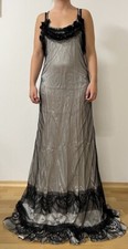 LA PERLA Abendkleid mit BH,Gr.36(it.42),55% SEIDE,45% POLYAMID,bodenlang