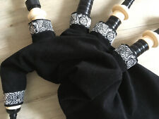 High Quality Bag Cover, Bagpipes, Dudelsack, schwarz-silber, selfmade