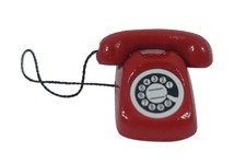 Dolls House 4106 rotes Telefon 1:12 für Puppenhaus