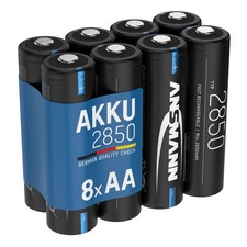 ANSMANN Akku Mignon AA, min. 2650 mAh 1,2V, 8 Stück, hohe Kapazität