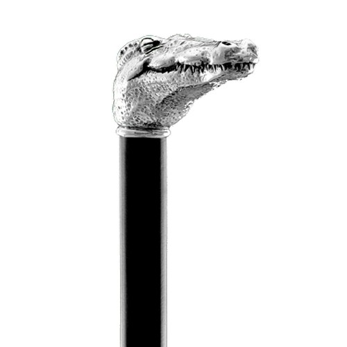 Spazierstock silber griff - silber,