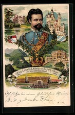 Künstler-AK Ludwig II