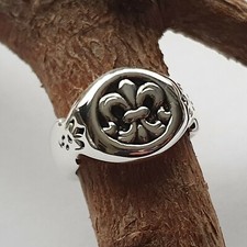 Französische Lilie Silber 925