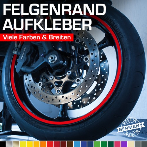 Felgenrandaufkleber 9mm für