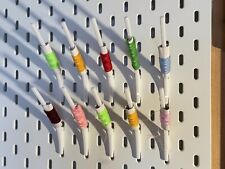 10x Garnrollenhalter für IKEA Skadis System weiß PETG Ordnung längere Ausführung