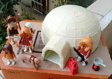 Playmobil Abendteuer Arktis Eskimo Set Iglu mit Hund und 5 Figuren mit Zubehör