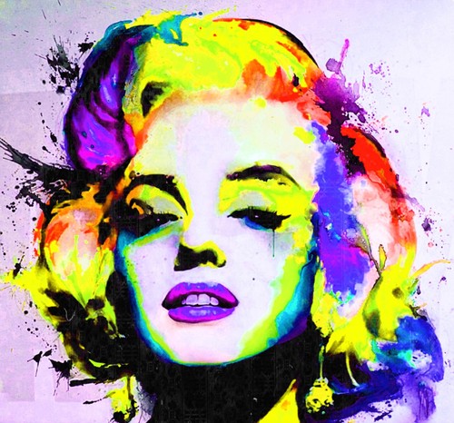 Popart marilyn monroe neon - popart,