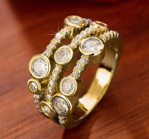 Gold moissanit stapelblase - moissanit,