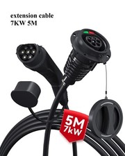 Verlängerung für Ladekabel Elektrofahrzeug Typ 2 7.2kW 32A 1Phase 5M Hybrid & EV