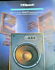 KLIPSCH BROCHURE,   SW 8, 10 ,12 ,15 SERIES II, SWV SUBWOOFER, TECH.DATA,4 PAGES