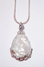 Silberkette mit Bergkristall-Anhänger