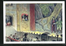 Sammelbild Fritz Homann AG, die Romantik liebt die Heimat, der Freischütz, Oper 