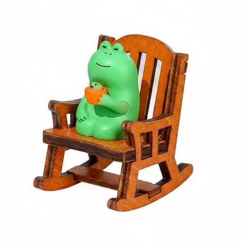 Frosch schaukelstuhl figur - frosch,