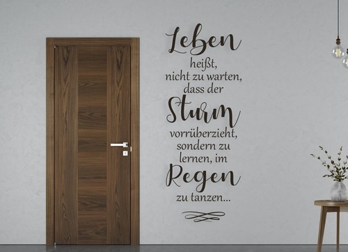 Wandtattoo wohnzimmer spruch - wandtattoo,
