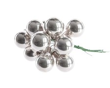 Christbaumschmuck Glas Weihnachtsbaumschmuck Christbaumkugeln silber glanz matt