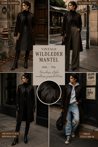 Vintage wildledermantel - vintage,