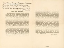 Ernst Haeckel Brief an Fanny (Franziska) Meixner - 16.2.1918