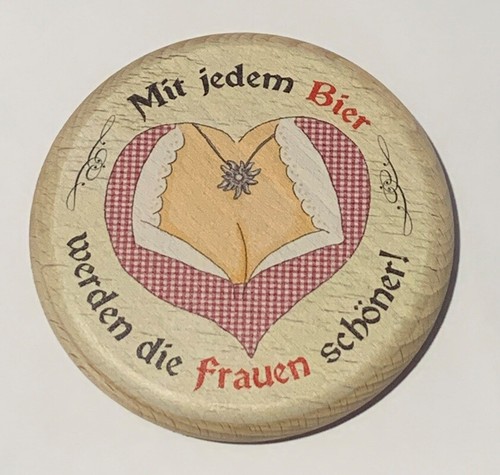 Bierglasabdeckung aus holz mit - bierglasabdeckung,