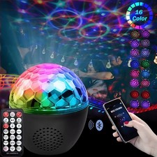 LED RGB Discokugel Kinder Discolicht Musikspieler Disco Lichteffekt Partylicht.