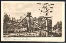 Ansichtskarte Boryslaw, Kopalnia nafty silva Plana, Erdölföderanlagen 