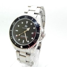 OCEAN MASTER Edelstahl Herren Armbanduhr Analog Quarz Gliederarmband Uhr 300513