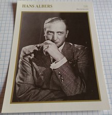 Schauspieler HANS ALBERS |