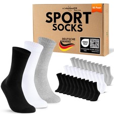 10-100 Paar Tennissocken Sportsocken Arbeitssocken Herren Damen Socken Baumwolle