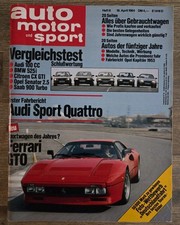 ams 8/1984 Audi Sport Quattro/Saab 900/Ferrari GTO/Audi 100CC/Lancia Delta HF