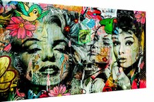 Pop Art Frauen Leinwand Bilder