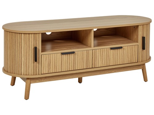 Schrank heller holzfarbton - tv-schrank,
