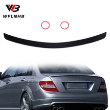 Sport Heckspoiler Lippe Schwarz Glanz No ABE Für Mercedes C W204 Limousine 07-14