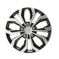 CARTREND Radzierblende Daytona 15 Zoll silber-schwarz 4x / Radkappe