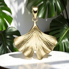 Ginkgo Blatt Anhänger 585