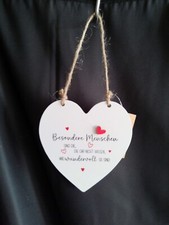 Deko-Herz/Spruch/aufgesetztes rotes Herz/neu/10 cm (4)