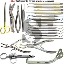 Implantologie Zahnchirurgie Sinuslift Osteotome Knochenspritze Löffel Stopfer