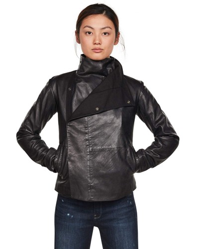 Star damen leder jacke slim - damen,