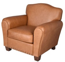 Leder Sessel Cognac Clubsessel