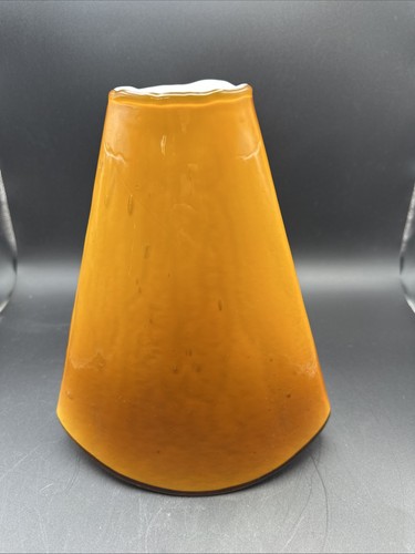 Mundgeblasene vase bernstein - vase,