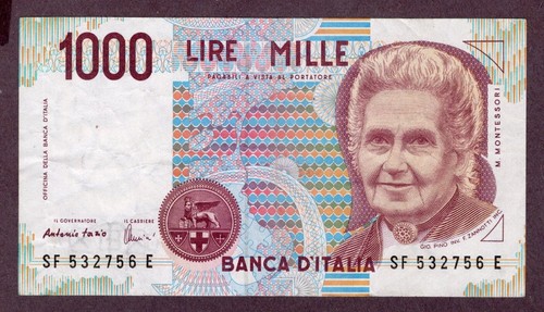 Italien 1000 lire banknote - italien,