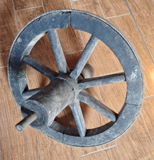 Schubkarrenrad, Wagenrad Holz ca. 100 Jahre antik