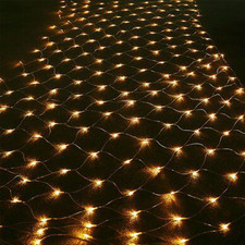 LED Lichternetz Außen Innen Balkon Lichterkette Leuchte Lichtervorhang IP44 Deko