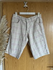 Carhartt Herren Shorts ~ Gr. M ~ kurze Hose ~ kariert ~ beige blau ~ neuwertig