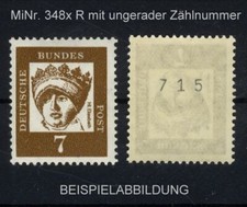 Bund, Michel Nr. 348 x R postfrisch - Rollenmarke mit ungerader Nummer [BU348xRu