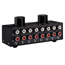 6-IN-2-OUT RCA Audio Splitter
