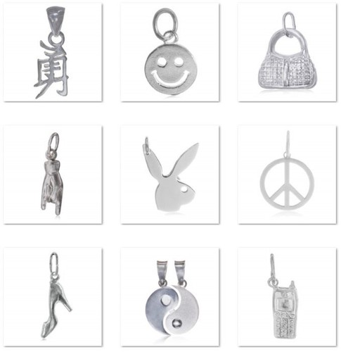 925 sterling silber charm - 925,