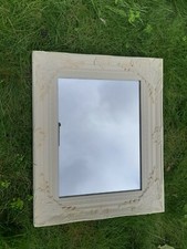 Spiegel, Wandspiegel Crem-Weiß 50x70cm Still Barock Dekorationsspiegel 